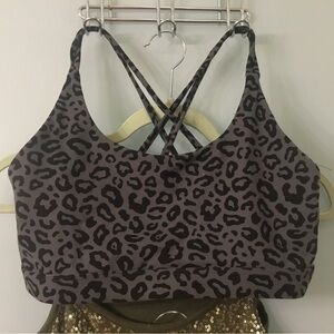 Leopard Print Women's Sports Bra